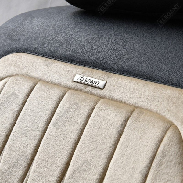 Авточехлы для сидений Алькантара Экокожа Elegant Modena комплект Серые (700 133)