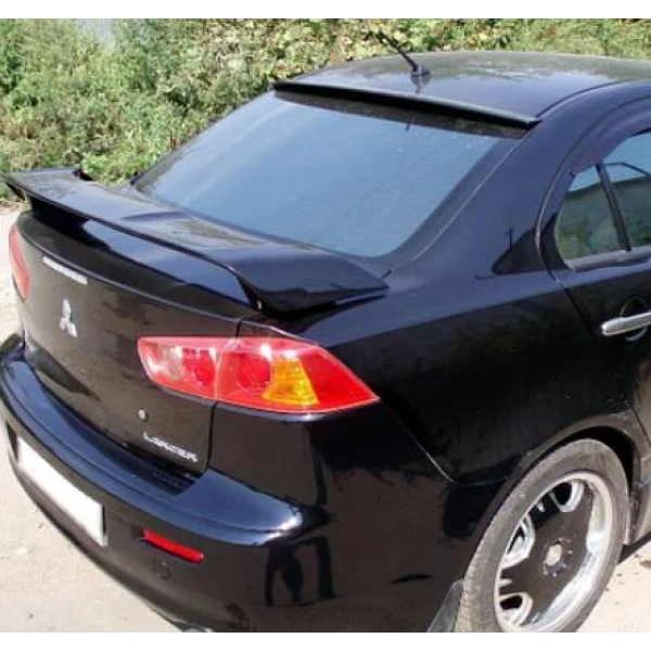 Cпойлер заднього скла козирок Fly Mitsubishi Lancer X 2007-