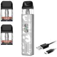 Багаторазовий Pod-Набір Vaporesso Xros 4 Mini 1000mAh 2 мл (Картриджів 0.8 ОМ 3 шт) Camo Silver Камо Сірий