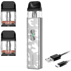 Багаторазовий Pod-Набір Vaporesso Xros 4 Mini 1000mAh 2 мл (Картриджів 0.8 ОМ 3 шт) Camo Silver Камо Сірий