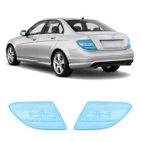 Антигравийная защитная бронепленка по лекалам для Mercedes-Benz C-Class W204 2007-2011 - задние фонари стопы