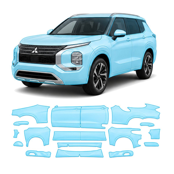 Антигравійна захисна бронеплівка за лекалами для Mitsubishi Outlander IV facelift 2025- повний кузов