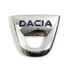 Эмблема задняя Dacia Duster 100 мм пластиковая хром на двухстороннем скотче