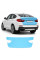Антигравійна захисна бронеплівка за лекалами для BMW X4 F26 2014-2018 - зона кришки багажника