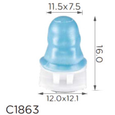 Клипса крепления молдинга Крыло VW AUDI SKODA SEAT (8R0853909A 8R0-853-909-A 15042) C1863