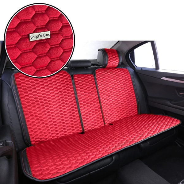 Накидка на задние сидения Алькантара Palermo Premium Красные 1 шт