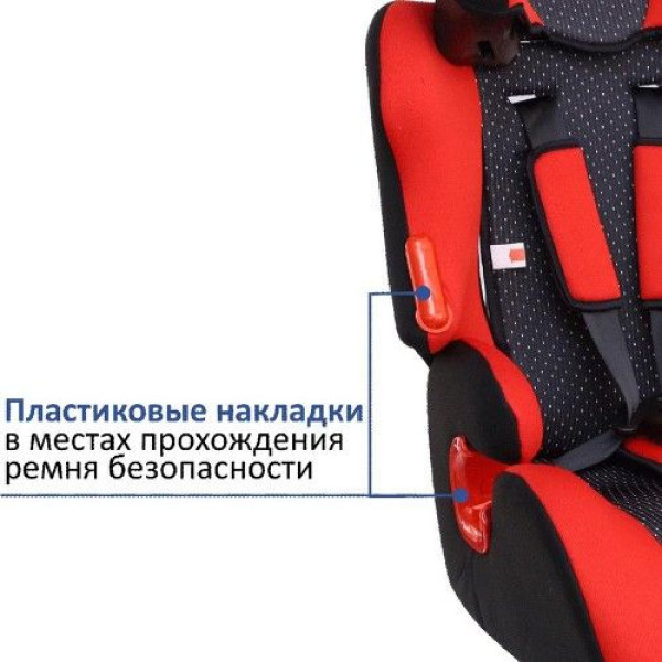 Дитяче автокрісло 1-12 Років, 9-36 Кг, Категорія 1/2/3 SIGER "Космо" Червоний