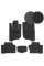 Ворсовые коврики для Mitsubishi Pajero Sport III 2015- с подпятником 5 шт (Carrera)