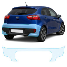 Антигравийная защитная бронепленка по лекалам для Kia Rio UB facelift 2015-2017 - задний бампер