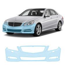 Антигравийная защитная бронепленка по лекалам для Mercedes-Benz E-Class W212 2009-2013 - передний бампер