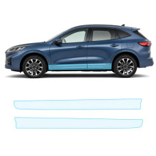 Антигравийная защитная бронепленка по лекалам для Ford Kuga III 2019- нижняя зона кузова пороги