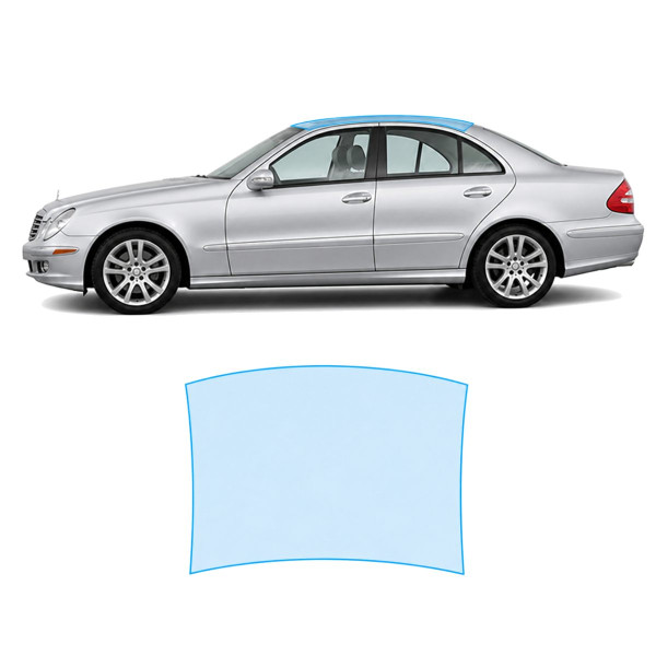 Антигравийная защитная бронепленка по лекалам для Mercedes-Benz E-Class W211 facelift 2006-2009 - зона крыши