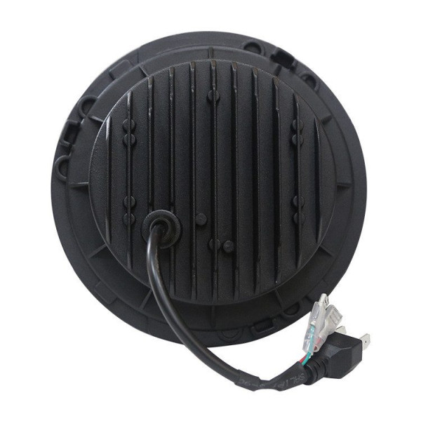 Фара LED ВАЗ 2101 2121 ГАЗ УАЗ иномарки мото 7 дюймов 80W с ДХО и поворотником (Завод)