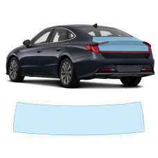 Антигравийная защитная бронепленка по лекалам для Hyundai Sonata DN8 2019-2022 - зона крышки багажника