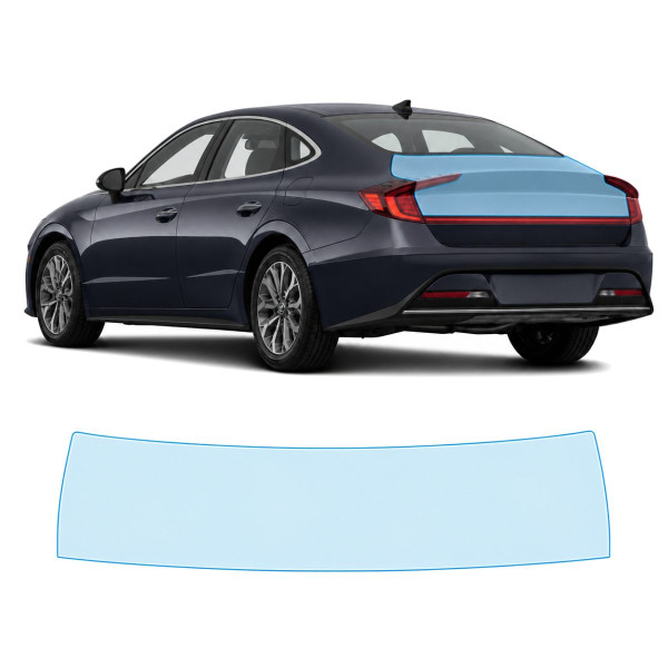 Антигравійна захисна бронеплівка за лекалами для Hyundai Sonata DN8 2019-2022 - зона кришки багажника