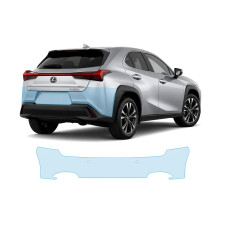 Антигравийная защитная бронепленка по лекалам для Lexus UX Z10 2018- задний бампер