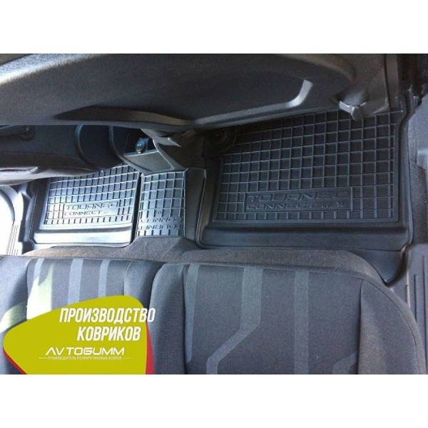 Автомобильные коврики в салон Ford Connect 2013- (короткая база) (Avto-Gumm)