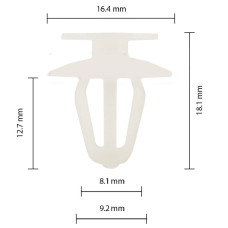 Клипса крепления карты двери молдинги VW Opel 2345957 90321122 (C0845)