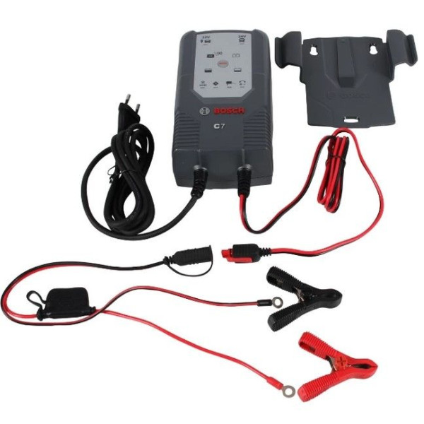 Зарядний пристрій автомобільного акумулятора Bosch C7 12-24V 14–230 A/год (0 189 999 07M)