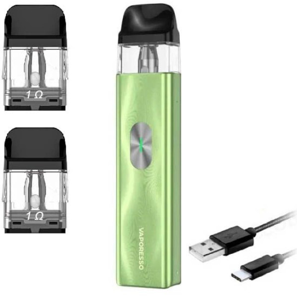 Багаторазовий Pod-Набір Vaporesso Xros 4 Mini 1000mAh 2 мл (Картриджів 1 ОМ 3 шт) Ice Green Зелений
