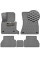 3D EVA Коврики в салон для BMW X5 (E70) 2007-2013 С подпятником Серые 5 шт