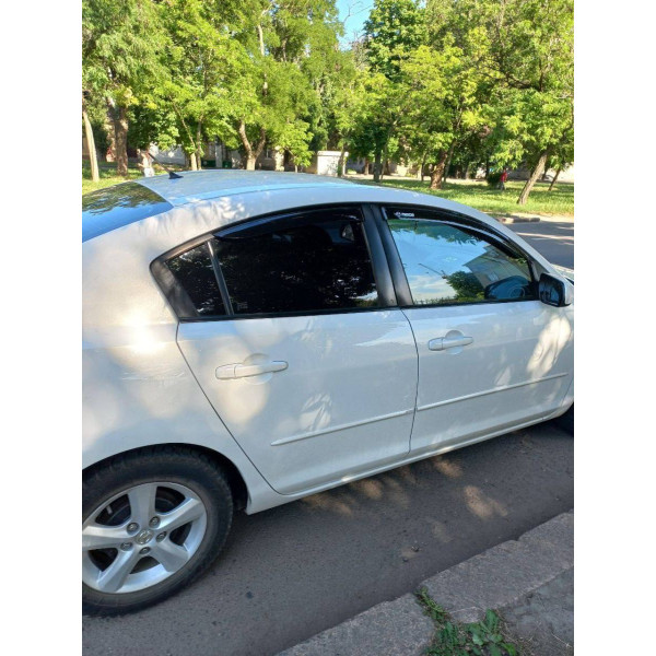 Дефлектори вікон вітровики Mazda 3 2003-2009 Седан Скотч 3M Voron Glass