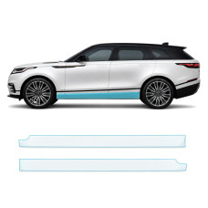 Антигравийная защитная бронепленка по лекалам для Land Rover Range Rover Velar L560 2017-2020 - нижняя зона кузова пороги