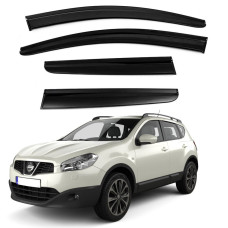 Дефлектори вікон вітровики Nissan Qashqai 2007-2014 скотч SunPlex (SP-S-76)