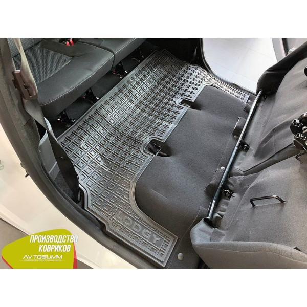 Автомобільні килимки в салон Renault Lodgy 2013 - 3-й ряд (Avto-Gumm)