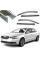 Дефлектори вікон вітровики Benke для Skoda SuperB III 2015- седан Хром Молдинг Із Нержавіючої Сталі 3D