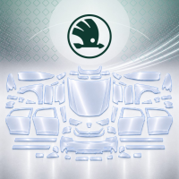Антигравійна захисна бронеплівка за лекалами для Skoda Kamiq I 2019- повний кузов