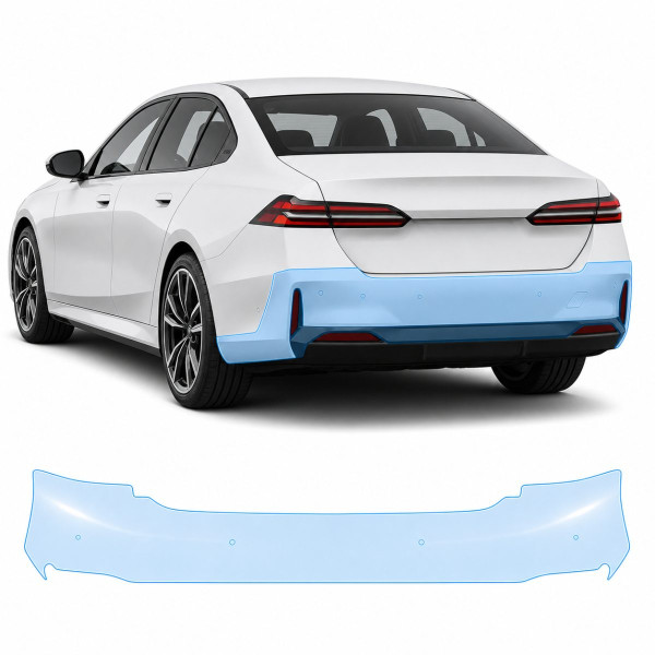 Антигравійна захисна бронеплівка за лекалами для BMW i5 G60 2023- задній бампер