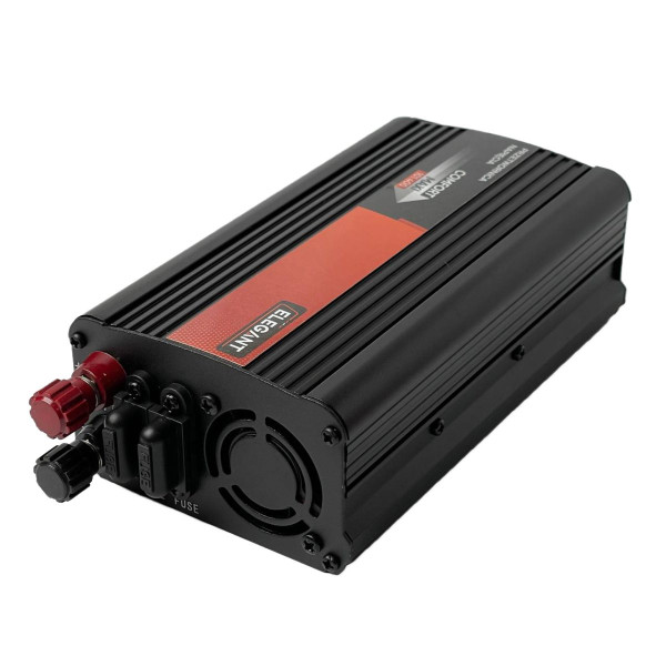 Перетворювач напруги Elegant 12V - 220V 500W-1000W З Розеткою 1 USB Клеми (EL 101 400)