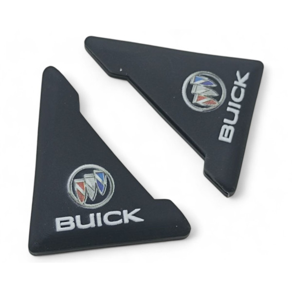 Защита углов двери BUICK 2 шт Резиновые 45х58х47 мм на скотче Черные Усиленные (противоударные чехлы от сколов)