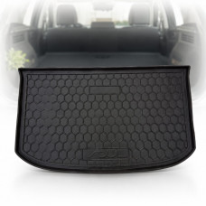 Автомобильный коврик в багажник Kia Soul 2014- верхний борт 3-5 см Черный (Avto-Gumm)