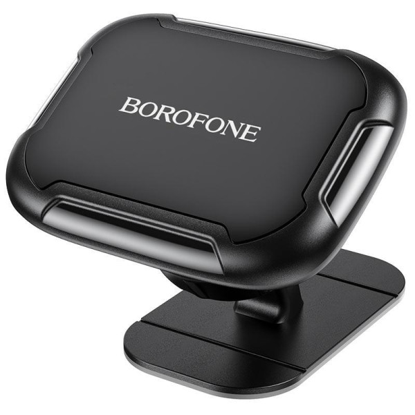 Автотримач для телефону магнітний BOROFONE BH36 Voyage на скотчі Чорний