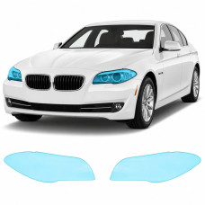 Антигравійна захисна бронеплівка за лекалами для BMW 5 Series F10 2010-2013 - оптика (фари та ПТФ)
