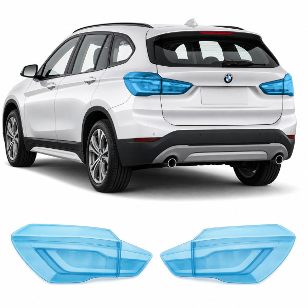 Антигравийная защитная бронепленка по лекалам для BMW X1 F48 2015-2022 - задние фонари стопы