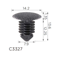 Клипса Mercedes A0009912895 багажника Opel 2344879 90152926 (C3327)