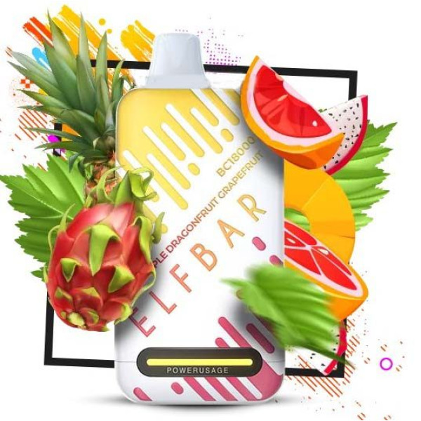 Elf Bar BC 18000 25ml Pineapple Dragonfruit Grapefruit (Ананас Питайя Грейпфрут) Два режима