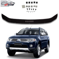 Дефлектор капоту мухобійка Mitsubishi Pajero Sport 2008-2016 Євро Кріплення (Vip Tuning) MSH02