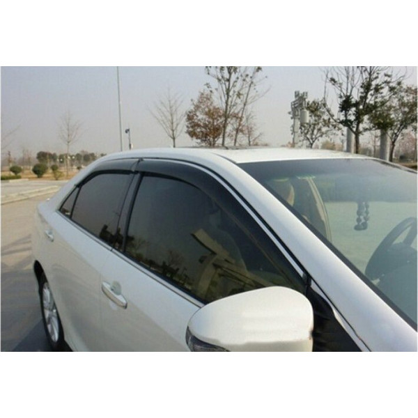 Дефлектори вікон вітровики для Toyota Camry V50 2011- (З Хромом ) (08611-33840)