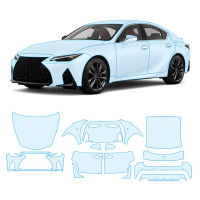 Антигравийная защитная бронепленка по лекалам для Lexus IS XE30 facelift 2 2021- полный кузов