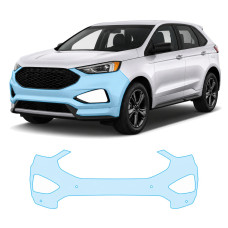 Антигравійна захисна бронеплівка за лекалами для Ford Edge (US) II facelift 2019-2024 - передній бампер