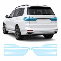 Антигравийная защитная бронепленка по лекалам для BMW X7 G07 2019-2022 - задние фонари стопы