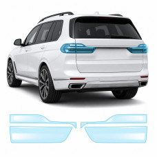 Антигравийная защитная бронепленка по лекалам для BMW X7 G07 2019-2022 - задние фонари стопы