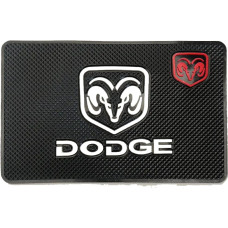 Антискользящий коврик торпеды с логотипом Dodge 200x130 мм