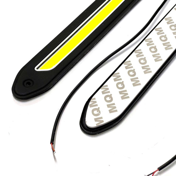 LED Денні ходові вогні ДХО 12V 26 см гумовий корпус гнучкі 2 шт (NTS06)