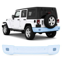 Антигравийная защитная бронепленка по лекалам для Jeep Wrangler JK 2007-2018 - задний бампер