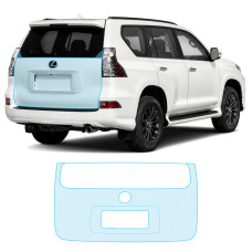 Антигравийная защитная бронепленка по лекалам для Lexus GX J150 facelift 2 2020-2023 - зона крышки багажника
